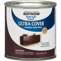 Rust-Oleum Gloss, Kona Brown, Half Pint 1977730